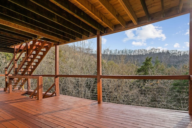 view of wooden terrace