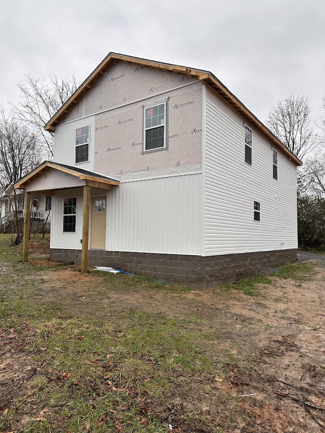 view of rear view of property