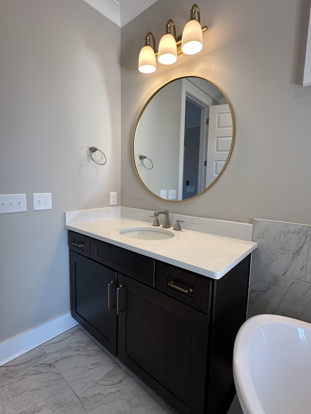 bathroom with vanity