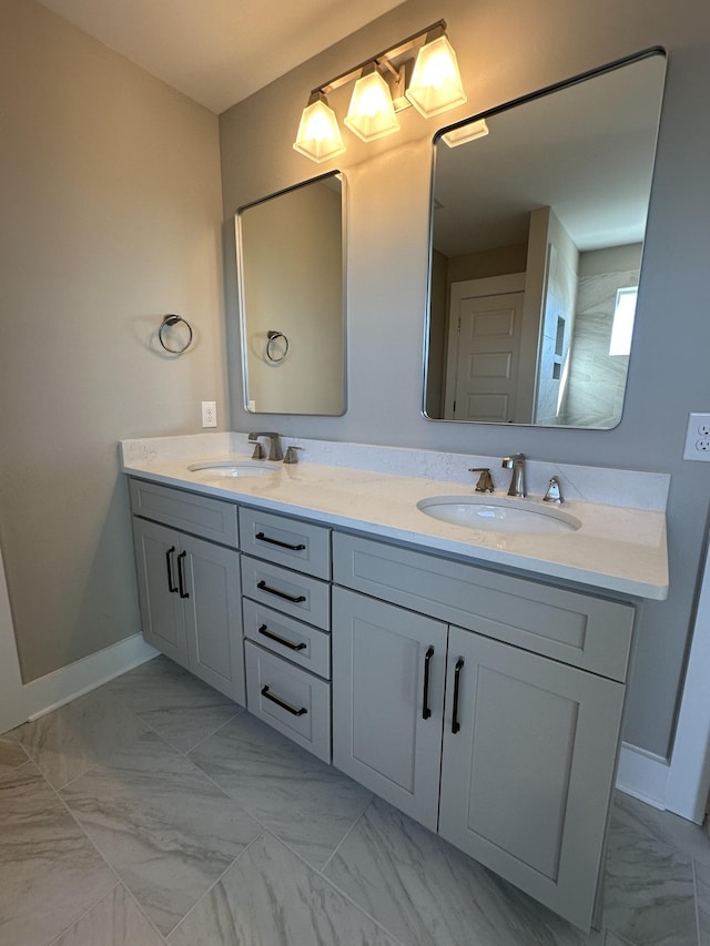 bathroom featuring vanity