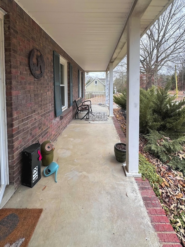 view of patio / terrace featuring a porch