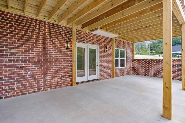 view of patio / terrace with french doors