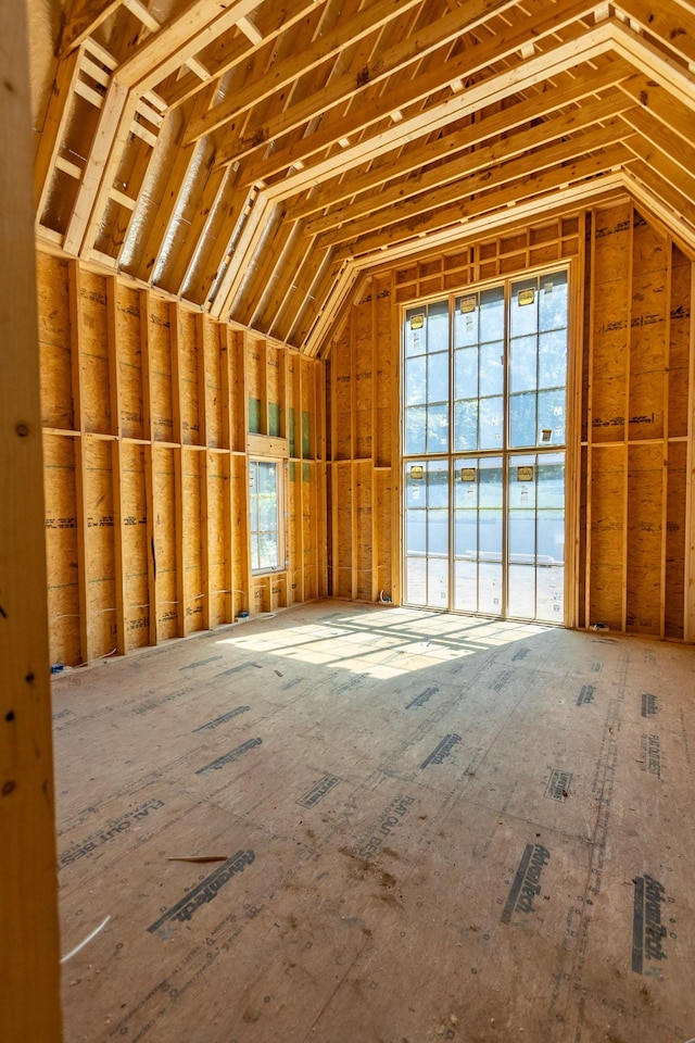 view of attic