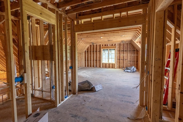 view of attic