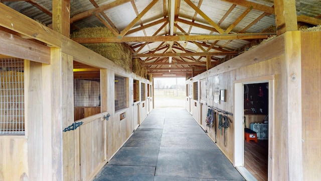 view of horse barn