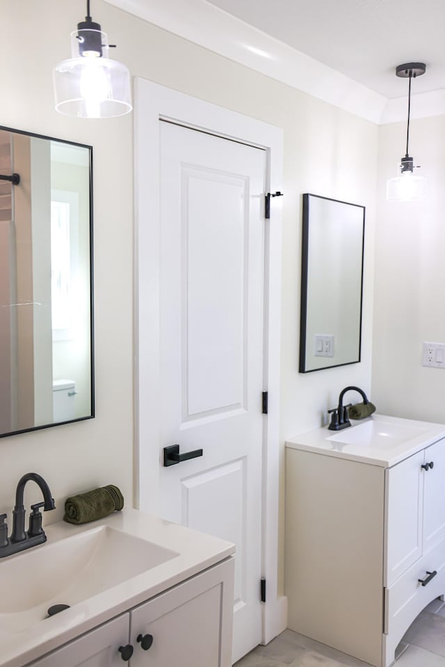 bathroom with vanity