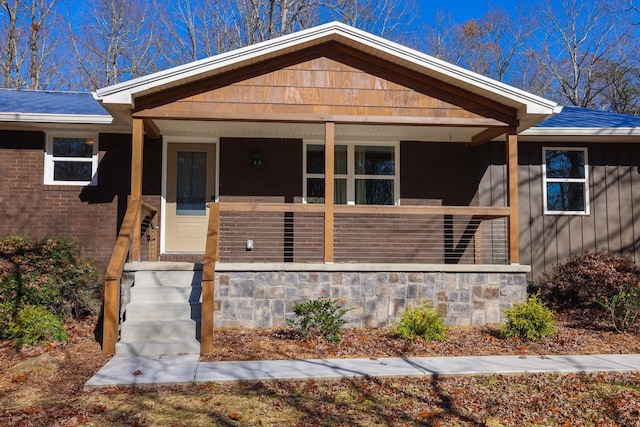 bungalow-style home featuring covered porch