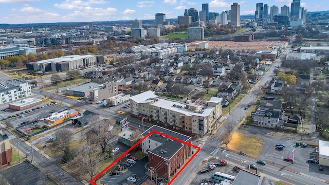 942 Jefferson St, Nashville, TN 37208 - view of urban area with property parcel outlined