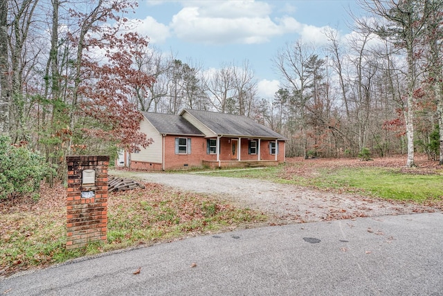 view of front of home