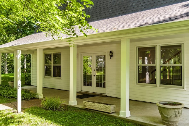 property entrance with a porch