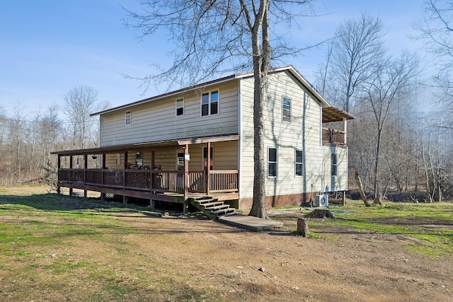 exterior space featuring a deck