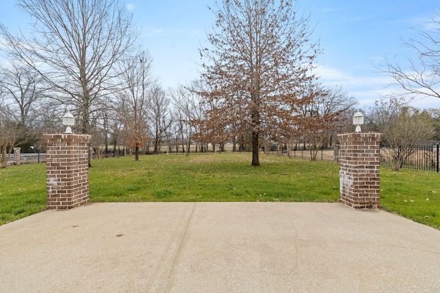 exterior space with fence