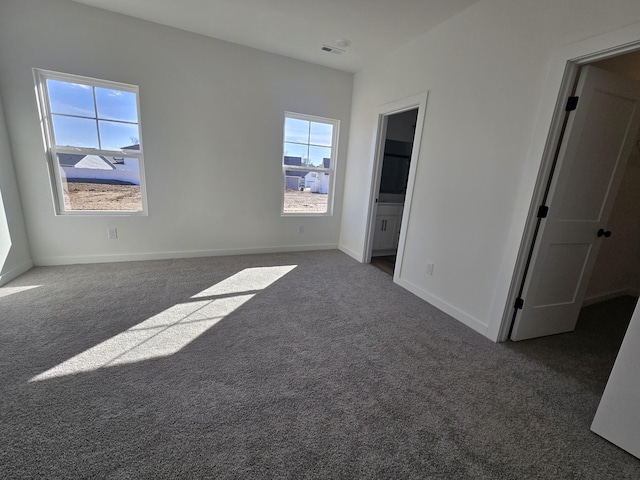 view of carpeted empty room