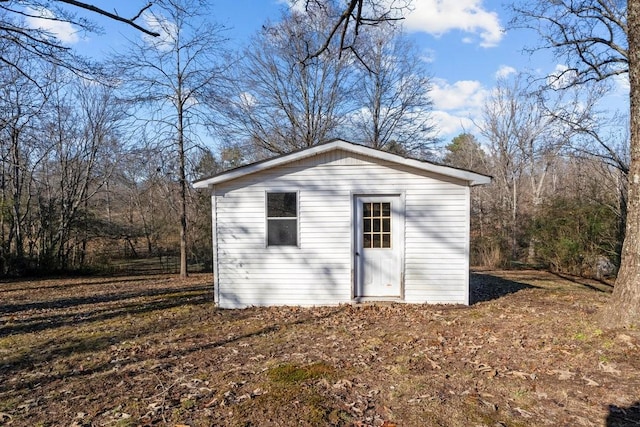 view of outbuilding