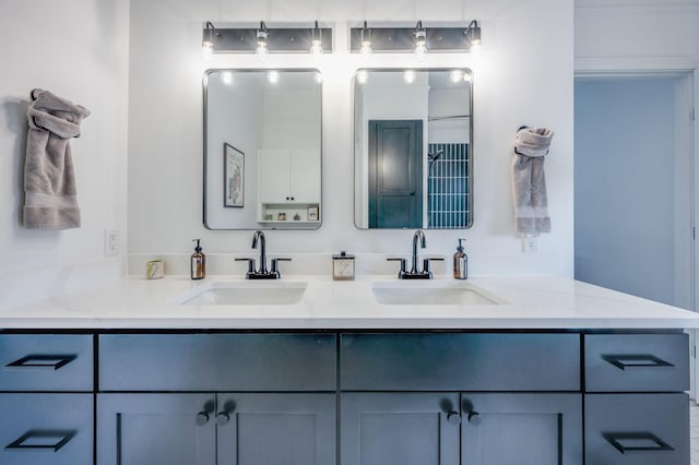 bathroom with vanity