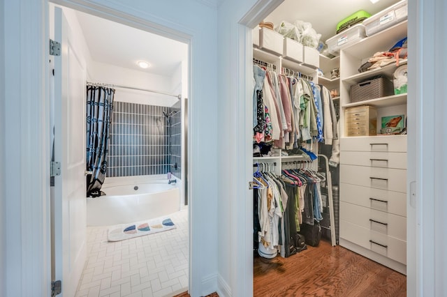 interior space featuring hardwood / wood-style floors