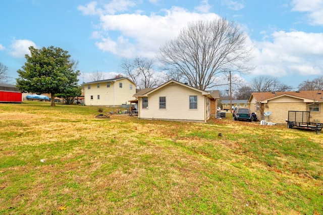 exterior space with a lawn