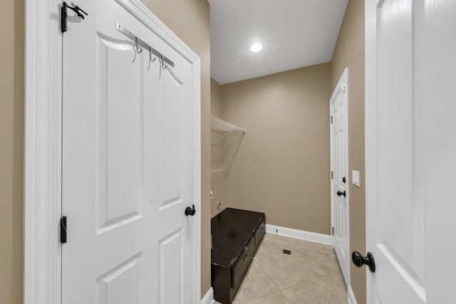 washroom featuring light tile patterned floors