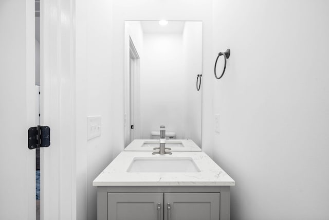 bathroom with vanity