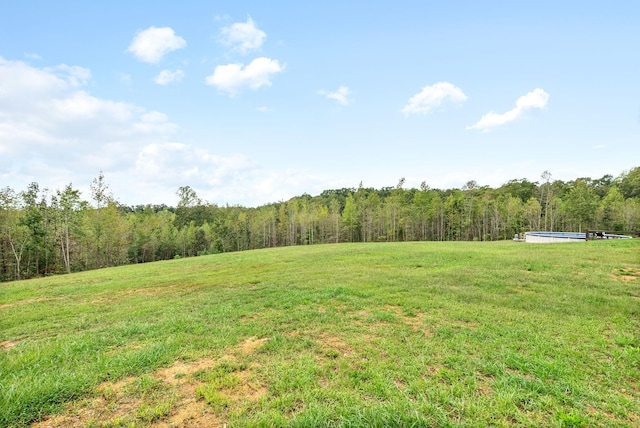 view of yard featuring a rural view