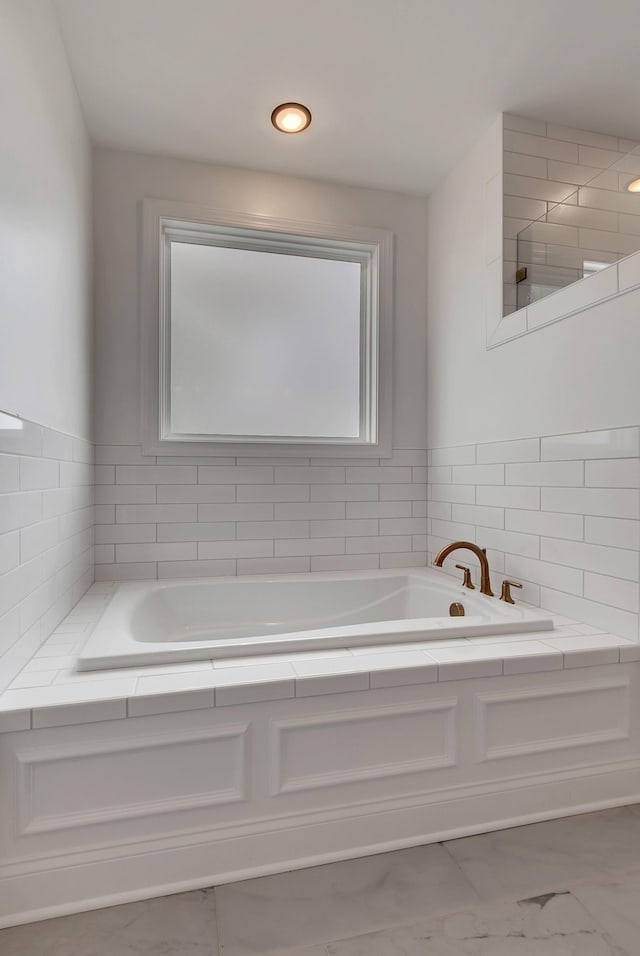 bathroom with a bathtub