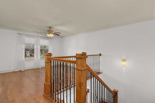 hallway featuring light hardwood / wood-style flooring