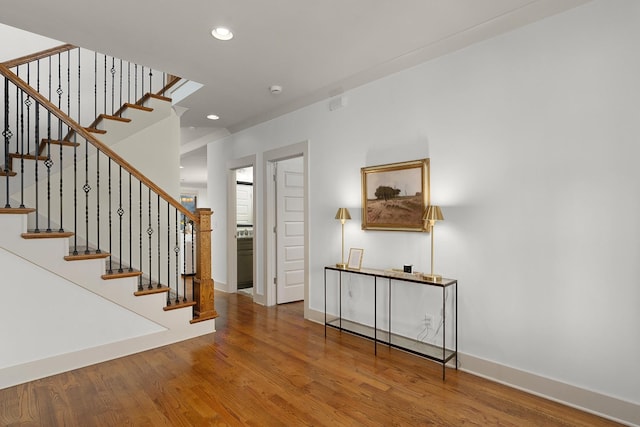 interior space featuring hardwood / wood-style flooring