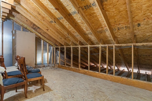 view of attic