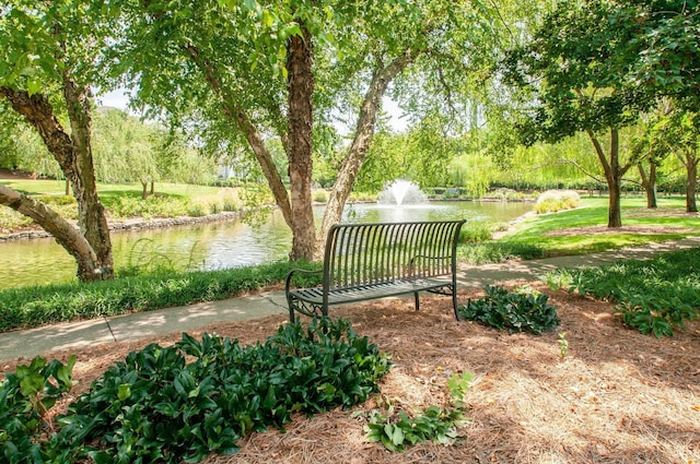 view of property's community featuring a water view