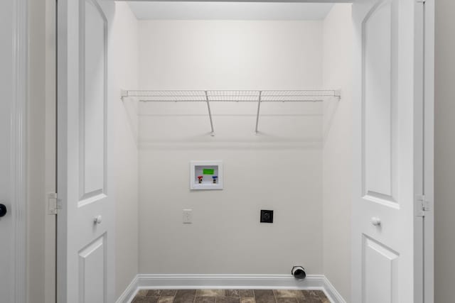 washroom featuring washer hookup and hookup for an electric dryer