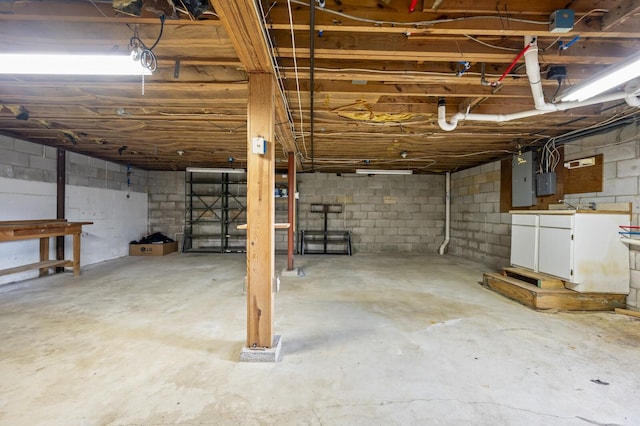 view of basement