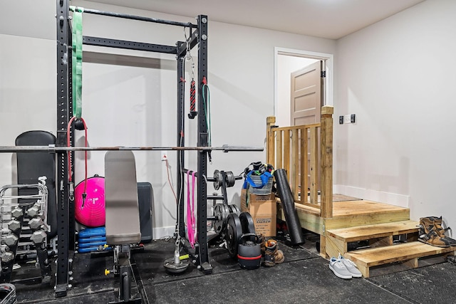 view of workout room