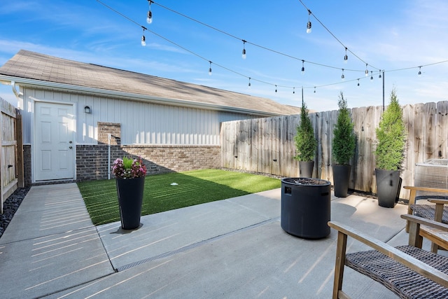 view of patio / terrace featuring central air condition unit