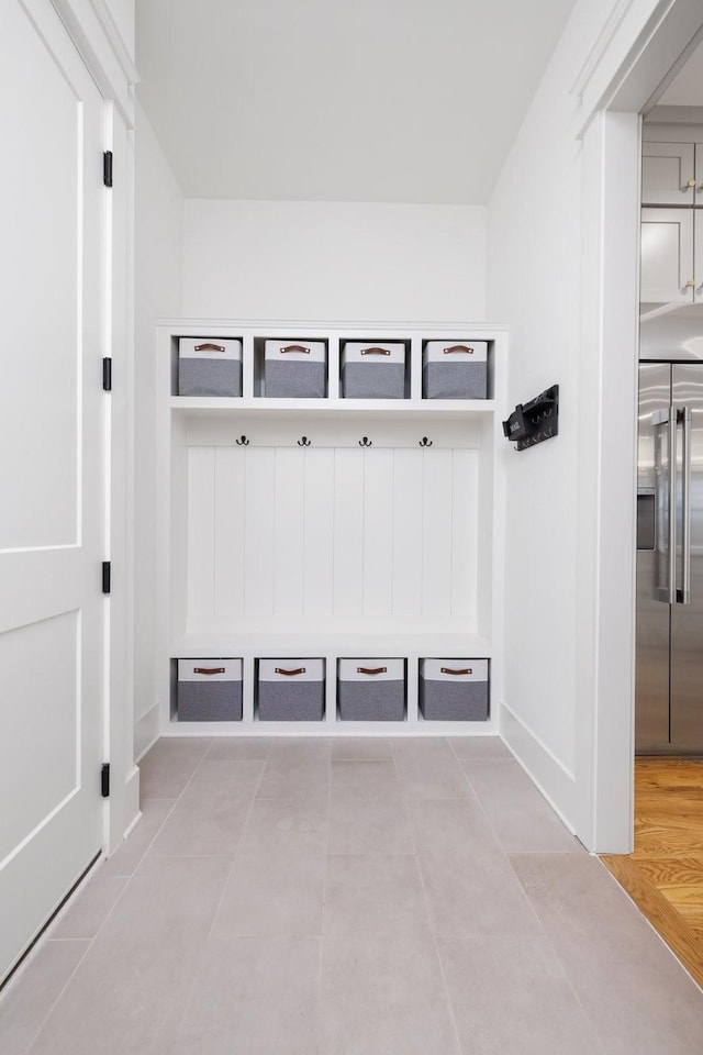 mudroom featuring tile patterned flooring