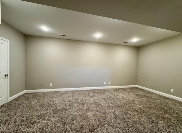 view of carpeted empty room