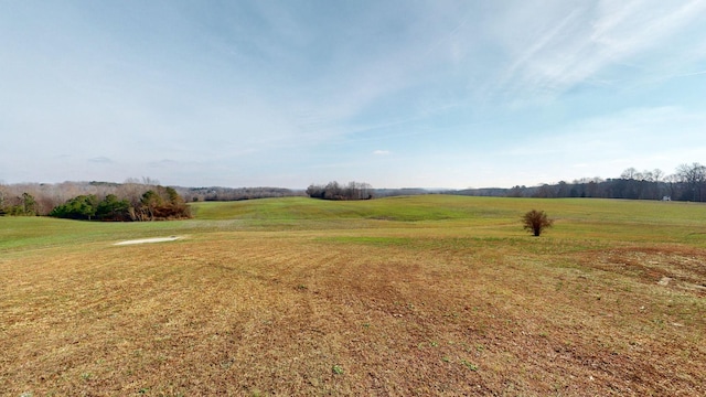 view of yard featuring a rural view