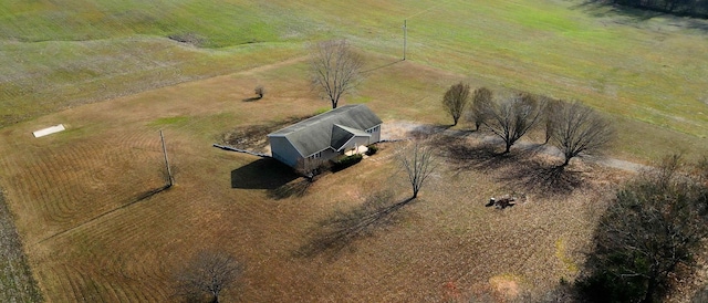 drone / aerial view with a rural view