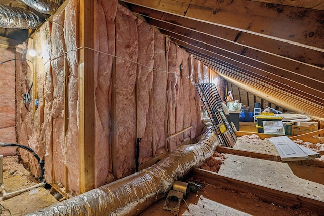 view of attic