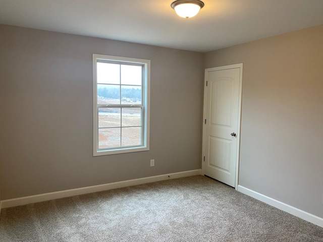 view of carpeted empty room