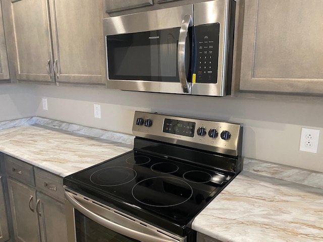 kitchen with stainless steel appliances