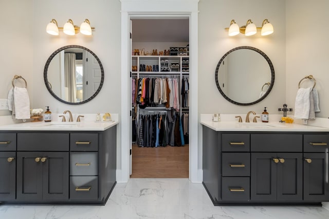 bathroom featuring vanity