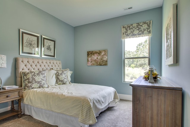 bedroom with carpet floors