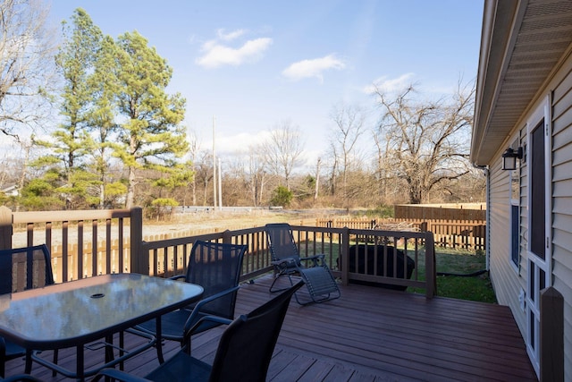 view of wooden terrace