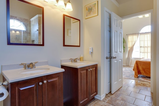 bathroom with vanity