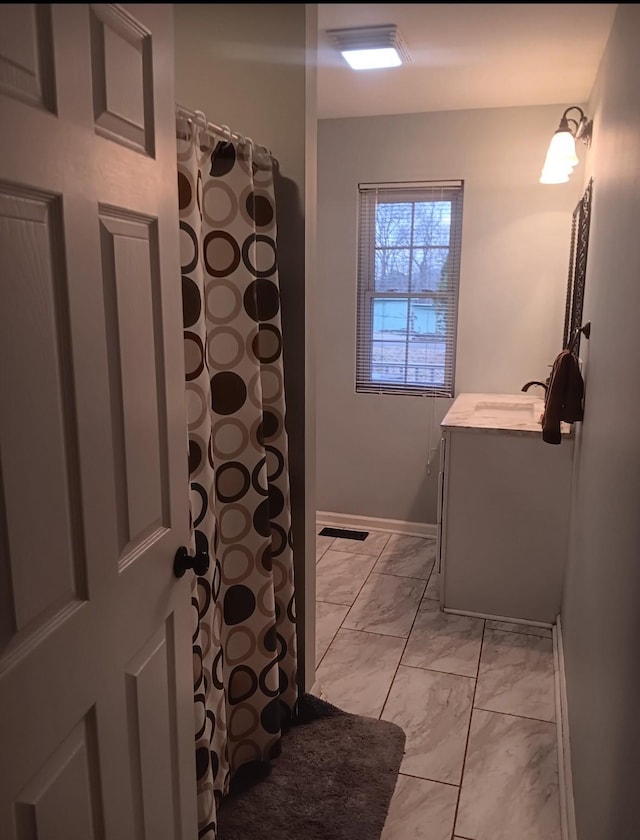 bathroom with vanity