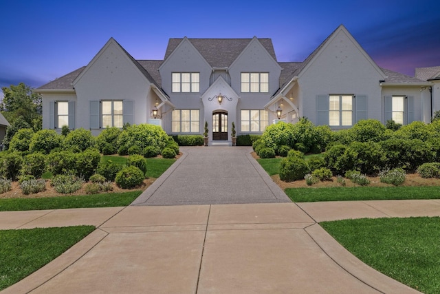 french country home featuring french doors