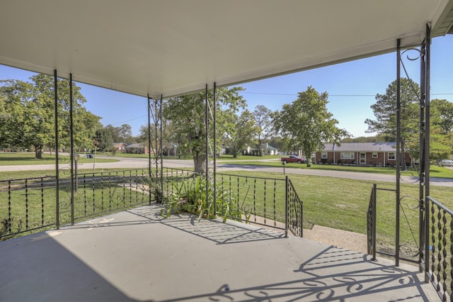 view of patio / terrace featuring covered porch