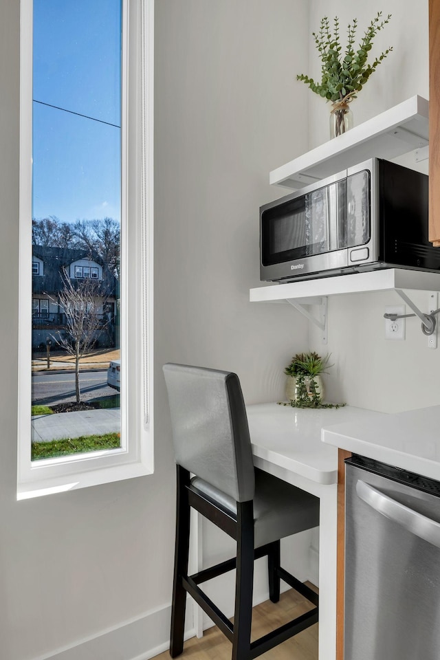 view of dining space