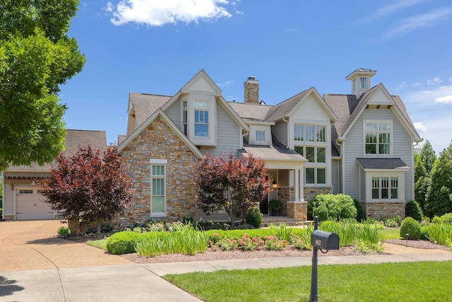 craftsman-style house featuring a garage