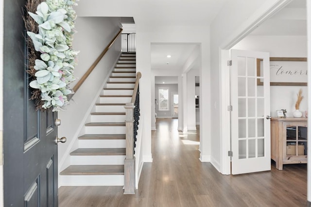 entryway featuring wood-type flooring